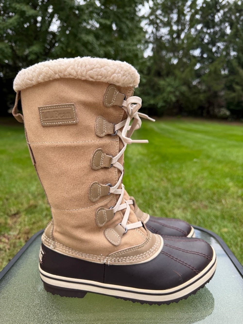L.L. Bean Rangeley Pac Boots Womens 7 M Tan Waterproof TEK 2.5 PrimaLoft 200g